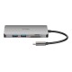 DUB-M810 base para portátil y replicador de puertos Alámbrico Thunderbolt 3 Plata
