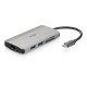 DUB-M810 base para portátil y replicador de puertos Alámbrico Thunderbolt 3 Plata