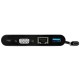 Docking Station USB-C para Portátiles - Mini Replicador de Puertos para Monitor VGA 1080p - Entrega de Alimentación de 60W 