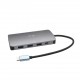 Metal USB-C Nano Dock HDMI/VGA with LAN + Power Delivery 100 W
