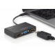 DA-70848 base para portátil y replicador de puertos Alámbrico USB 3.2 Gen 1 (3.1 Gen 1) Type-C Negro