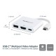 Adaptador Multipuertos USB-C con HDMI - Puerto USB 3.0 - PD de 60W - Blanco