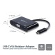 Adaptador Multifunción USB-C a VGA con Entrega de Potencia (Power Delivery) y Puerto USB-A