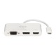 DUB-V310 base para portátil y replicador de puertos Alámbrico USB 3.2 Gen 1 (3.1 Gen 1) Type-C Blanco